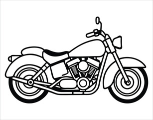 Fototapeta premium Motorcyclist Leaning Forward Silhouette