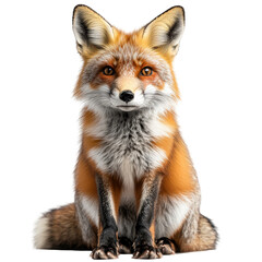 Majestic fox portrait with detailed fur texture showcasing natural beauty and wildlife allure