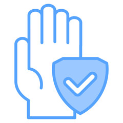 Personal Boundaries Blue Icon
