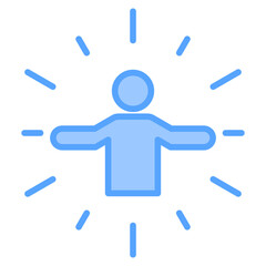 Confidence Blue Icon