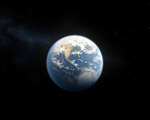 Obraz premium Earth with Space, Planet, and View.