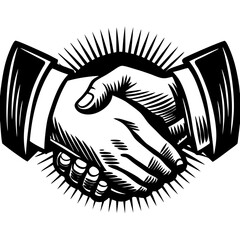 black and white vector illustration of a head of a man