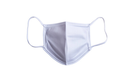 White Surgical Mask on Transparent Background Preventing Virus Transmission