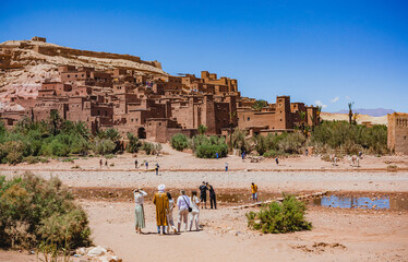 village in the sahara desert in Morocco 