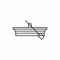 boat oar icon sign vector