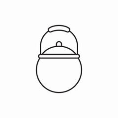 cauldron cooking icon sign vector