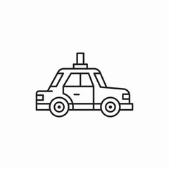 car vehicle taxi automobile icon sign vector