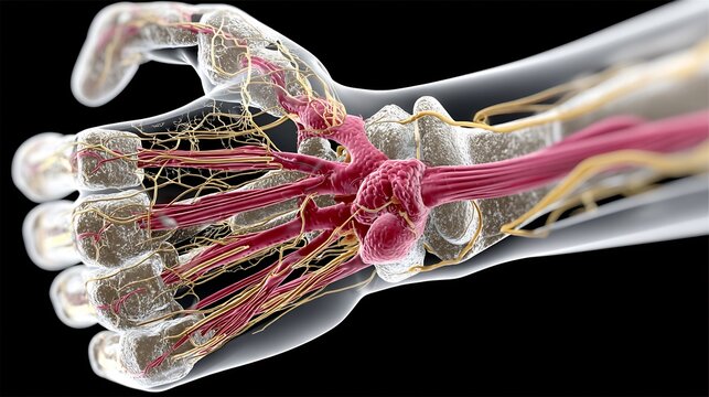 High resolution illustration of ulnar nerve compression elbow depicting cubital tunnel syndrome in lifters or athletes using flexed elbow positions