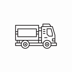 freight truck transport vehicle icon sign vector