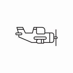 transport airplane icon sign vector