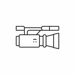 video camera microphone icon sign vector