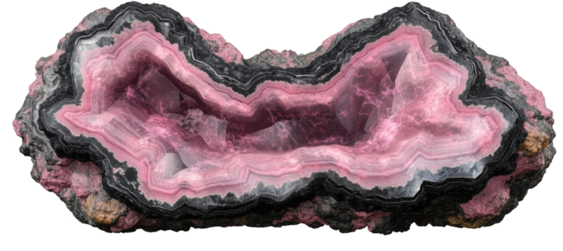 rhodonite geode