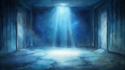 Fantasy Stage with Mist and Lighting