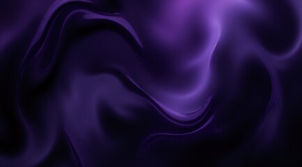 Obraz premium Elegant Dark Purple Abstract Swirls and Smooth Fluidity