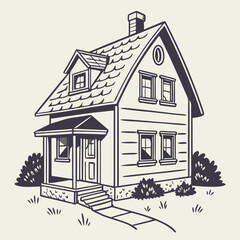 drawing of house
