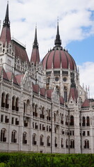 close up of budapest parliament