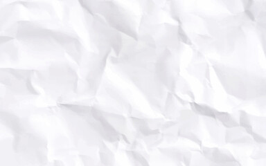 White crumpled paper texture background. Crumpled white paper background.