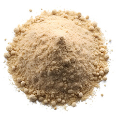 White Pepper Powder isolated on transparent background