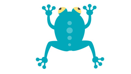 funny cartoon frog