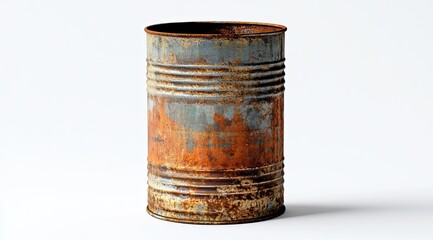 Naklejka premium Rusted metal cylinder
