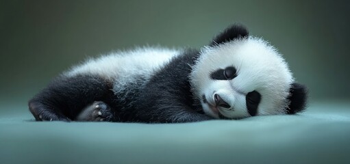 A Sleeping Baby Panda