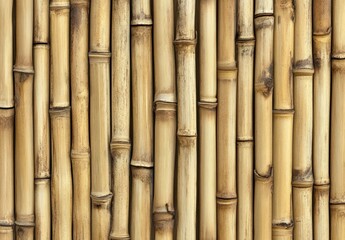 Fototapeta premium Bamboo wall texture, natural background, Asian style, design element