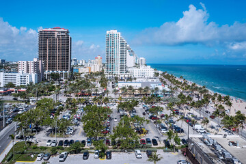 Obraz premium Elevated view of the Fort Lauderdale Beach - Florida - USA, 2019