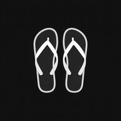 Effortless Summer Comfort: Comfy Casual Beachwear & Stylish White Flip-Flops