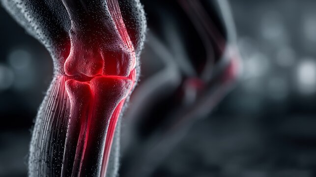 Quadriceps strain injury action sports scenario focused on upper thigh muscle structure under tension