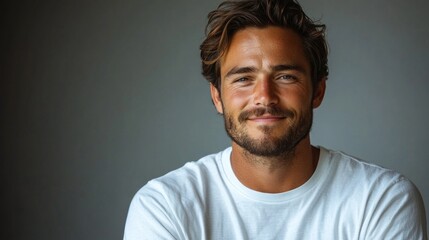 Fototapeta premium Portrait of a Smiling Man