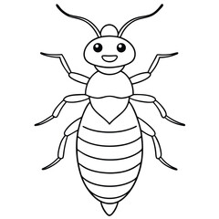 Termite vector illustration white background