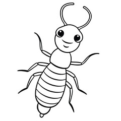 Termite vector illustration white background