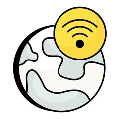 Social Media Colored Outline Icons