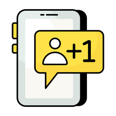 Social Media Colored Outline Icons