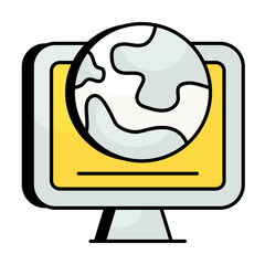 Social Media Colored Outline Icons