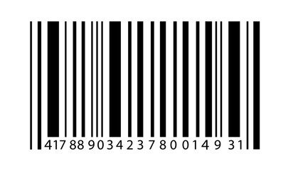 Barcode realistic icon,concept object design for product 