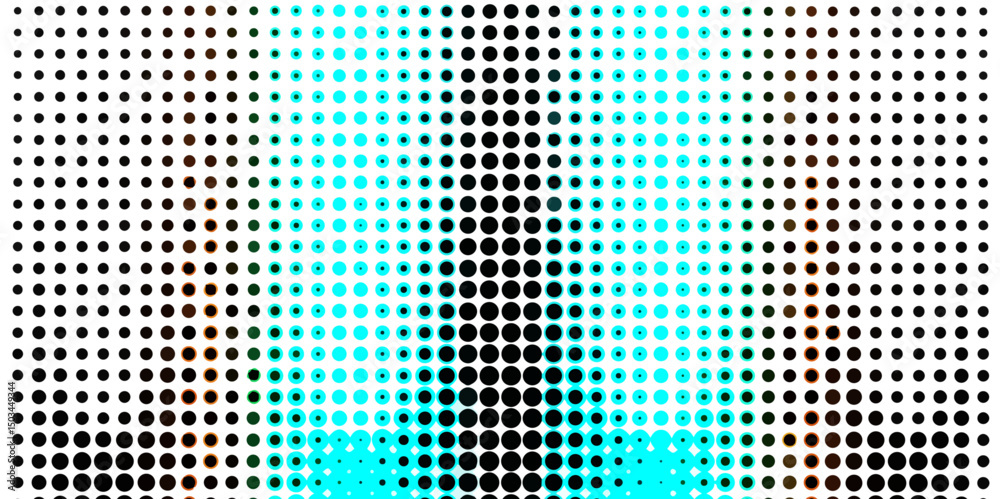 Fototapete Abstract colorful halftone dots background pop art texture overlay grunge dots monochrome background, modern creative art design geometric pattern halftone effect distressed texture background.