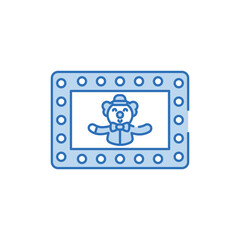 Circus Billboard icon design with white background stock illustration