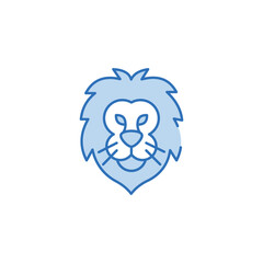 Loin icon design with white background stock illustration