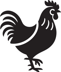 Rooster Vector Art Illustration