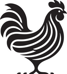 Rooster Vector Art Illustration