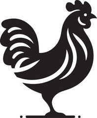 Rooster Vector Art Illustration