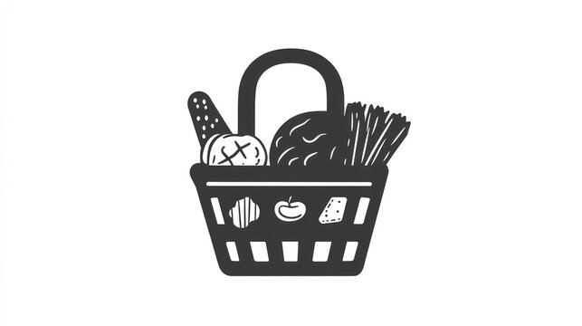 Grocery basket filled with food items (1)