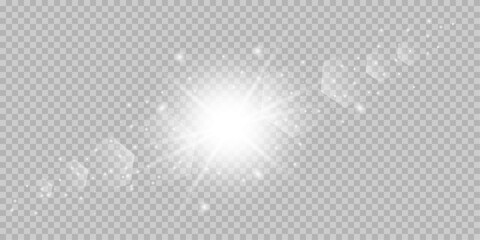 Vector transparent sunlight special lens flare light effect. Stock royalty free vector design. 