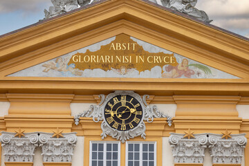 Decorative facade of baroque Melk Abbey, Melk, Austria