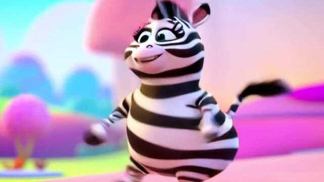 Tanzendes Zebra