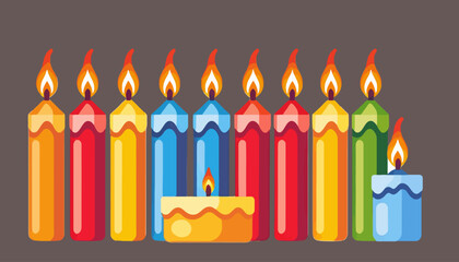 Hanukkah-Menorah-Colorful-Candles-Celebrating-Jewish-Festival-of-Lights-Festive-Holiday-Season-Traditional-Jewish-Symbol-Hanukkah-Celebration