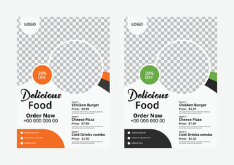 Delicious Fast Food Flyer Template.