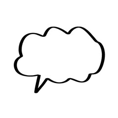 speech clouds bubble icon