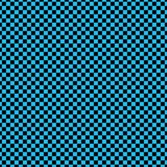 Bright cyan and black checkered pattern arranged in a symmetrical grid. Suitable for textile design, digital decoration, or modern graphic backgrounds